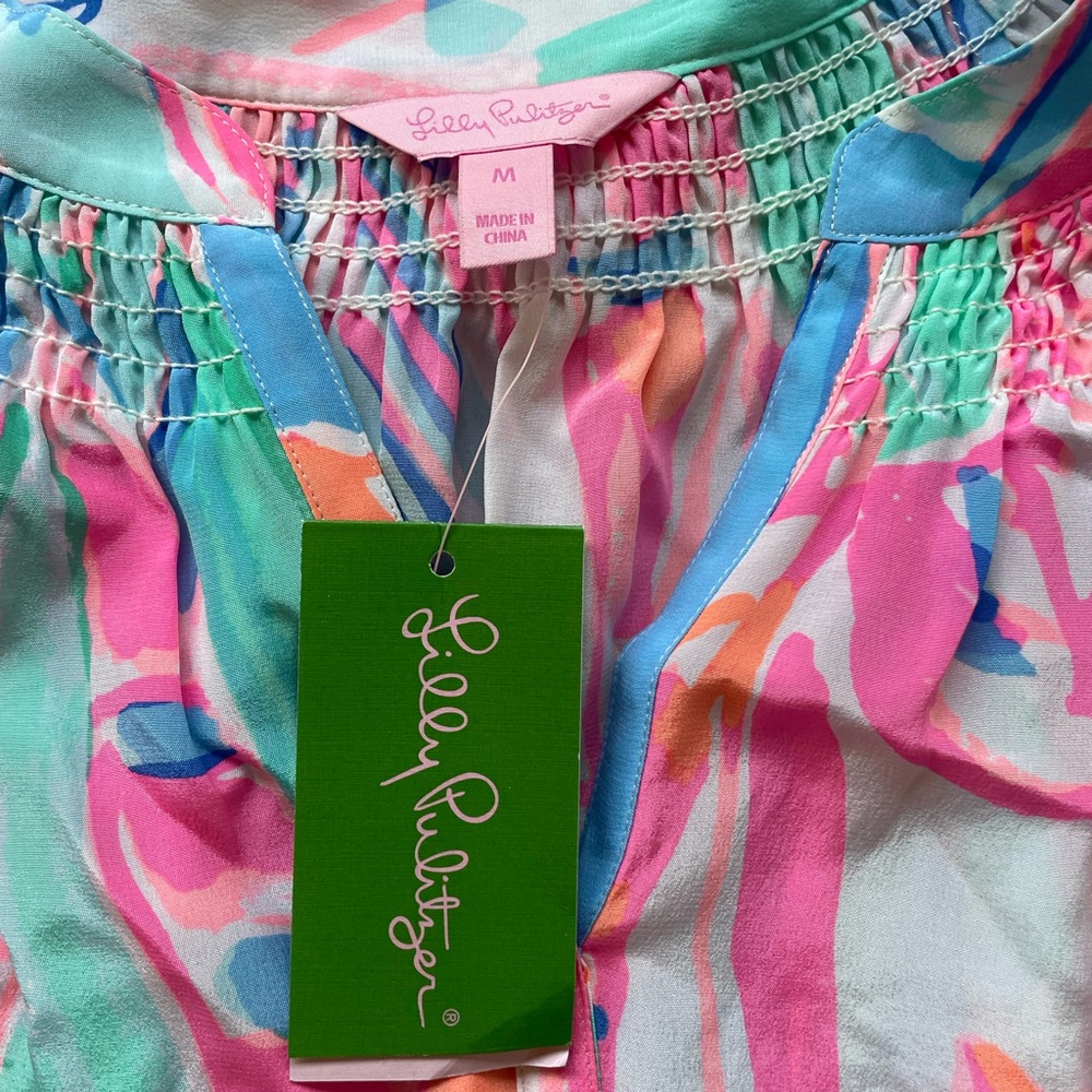 Lilly Pulitzer silk blouse. NWT. - Picture 2 of 3